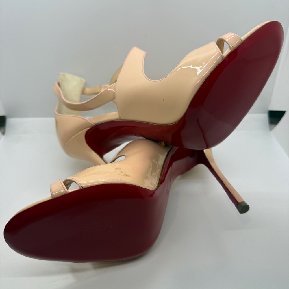 Christian Louboutin Blush Strappy Heels - Picture 6 of 7